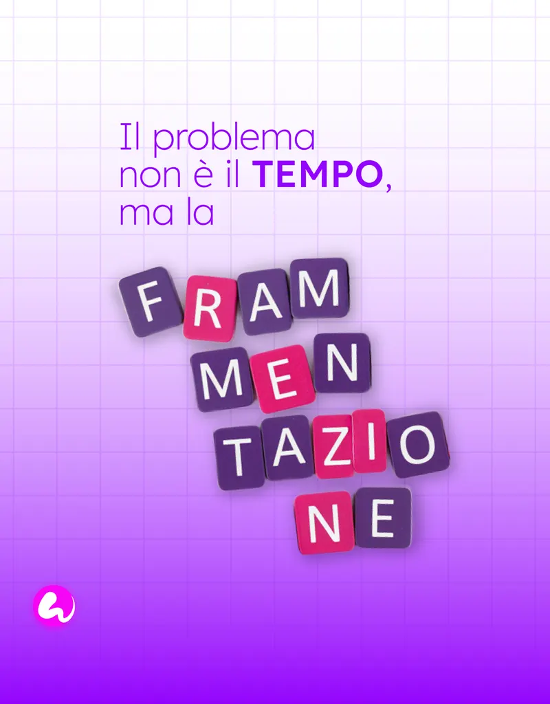 Il problema non è il tempo, ma la frammentazione.